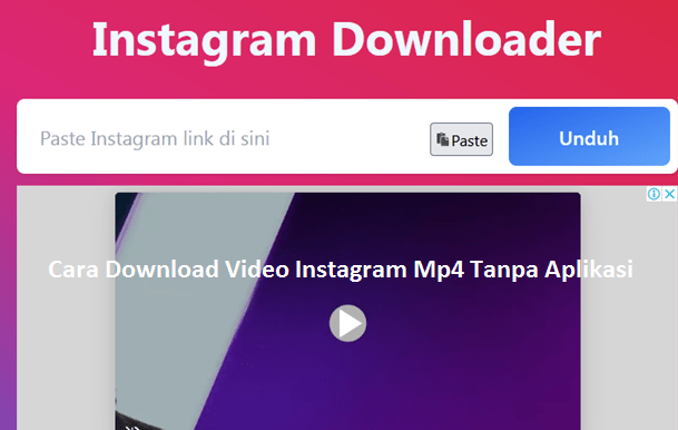 Cara Download Video Instagram MP4 Tanpa Aplikasi
